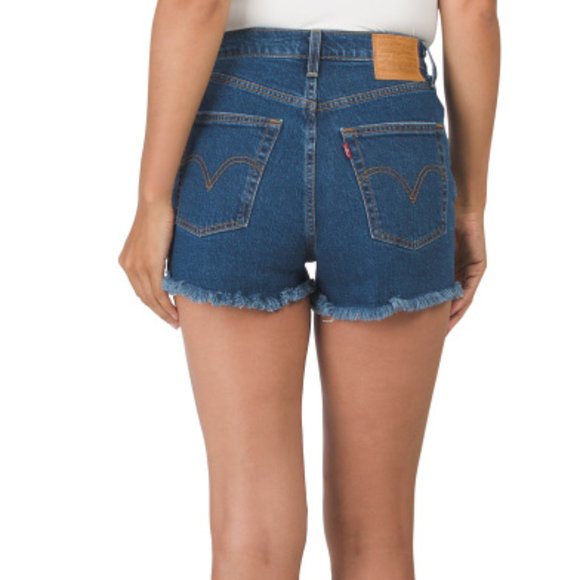 LEVIS Button Fly High-rise Charleston Chill Shorts - Picture 2 of 8